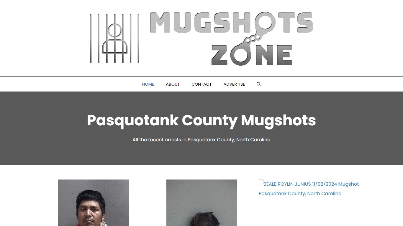 Pasquotank County Mugshots Zone